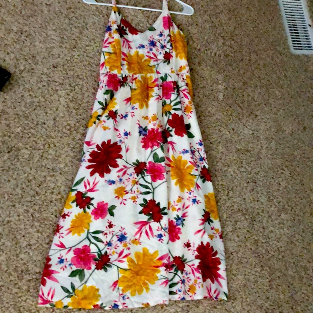 A tang top dress that goes down to knees
